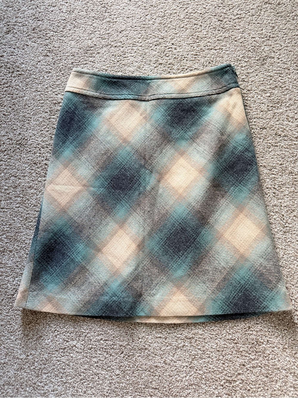 LOFT plaid mini skirt